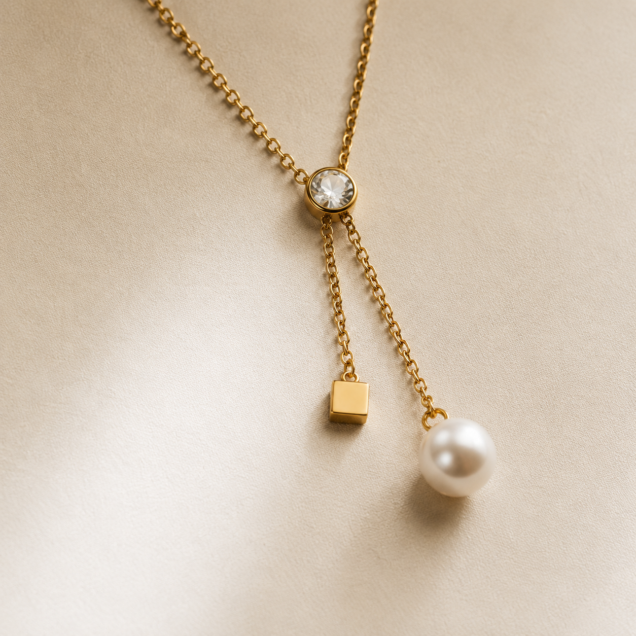 LUNA PEARL Y- CHAIN