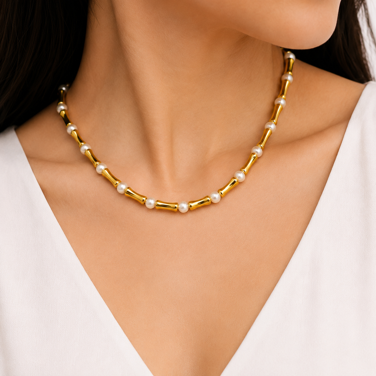 RAY OF WHITE NECKLACE
