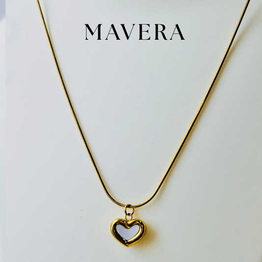 PURE WHITE HEART NECKLACE
