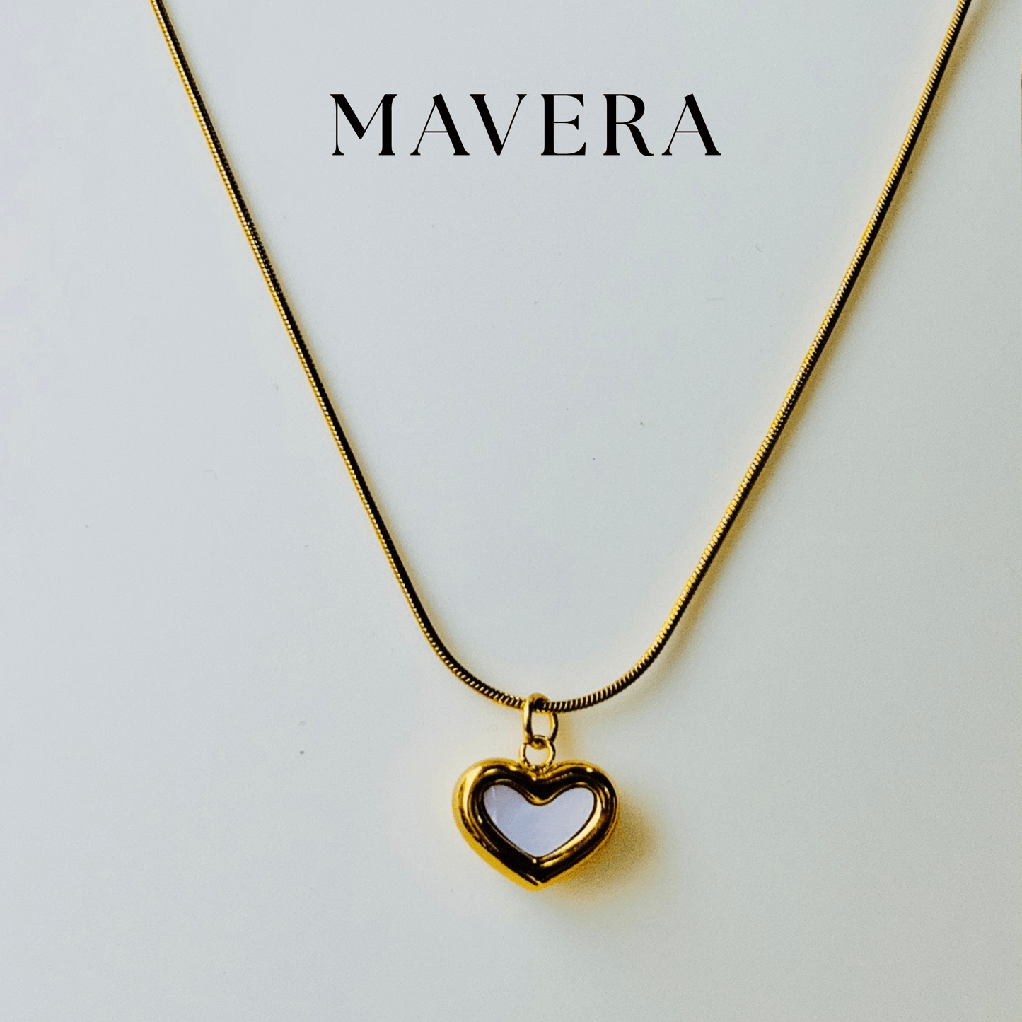 PURE WHITE HEART NECKLACE