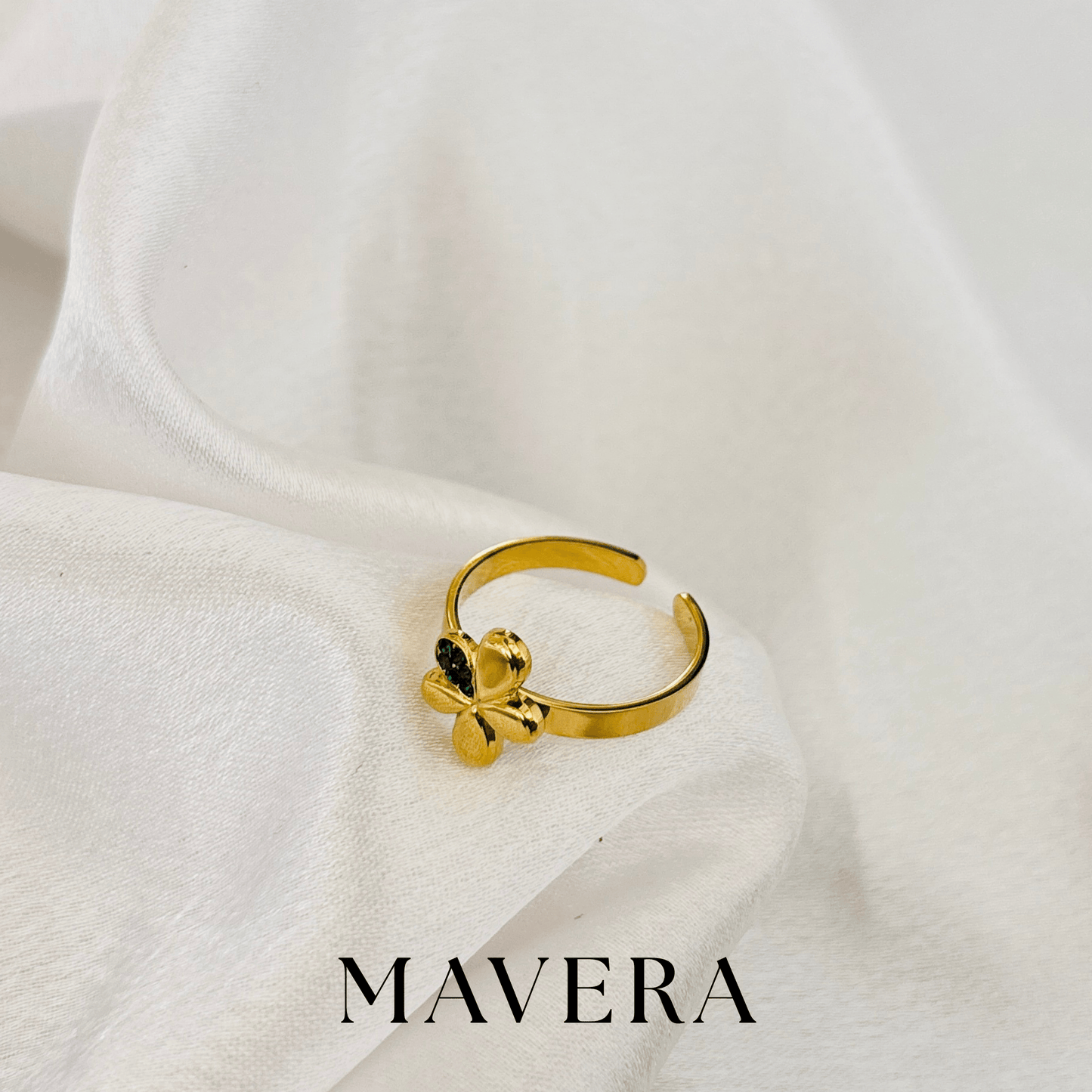 CLOVER ADJUSTABLE RING