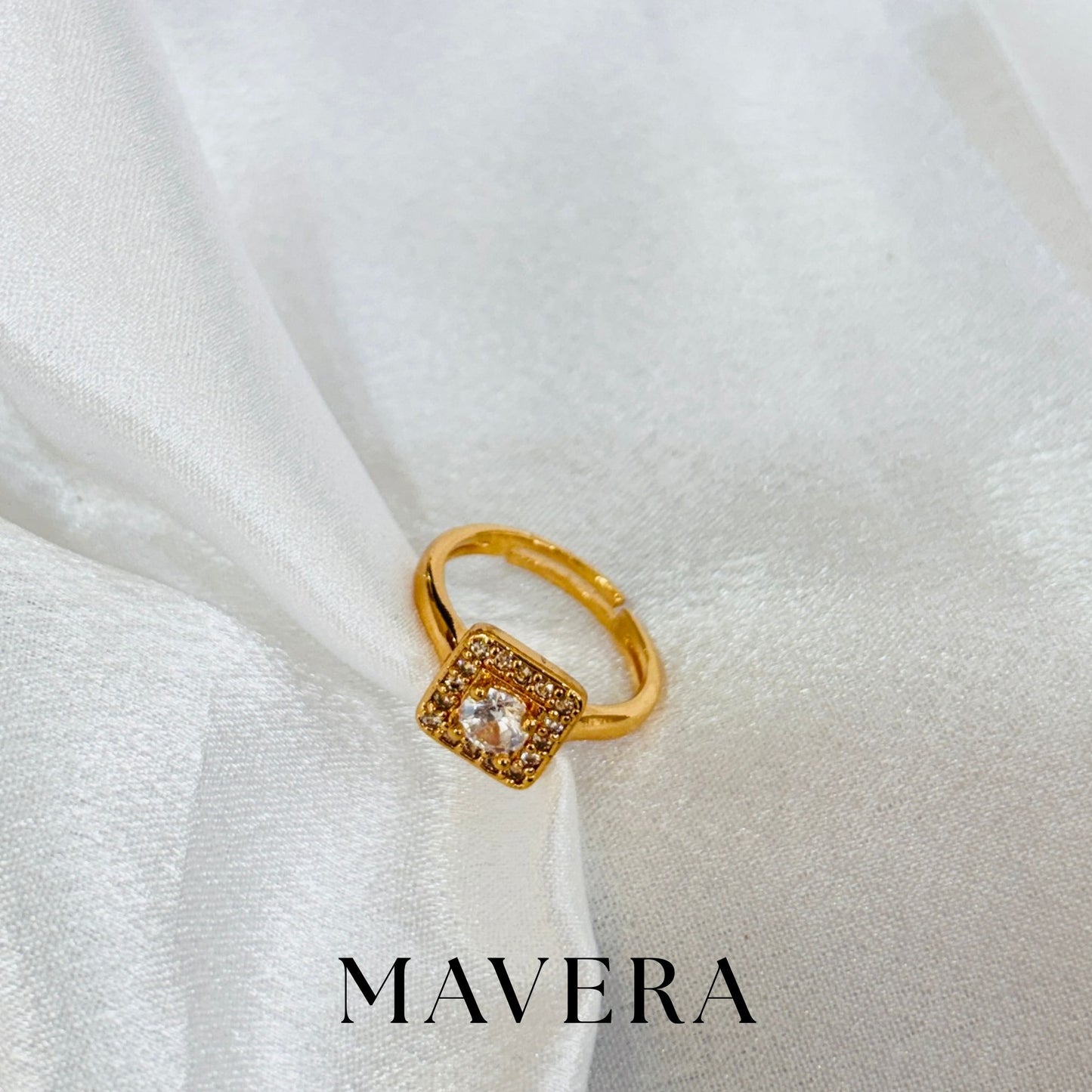 LUNA RAY ROSE GOLD ADJUSTABLE RING
