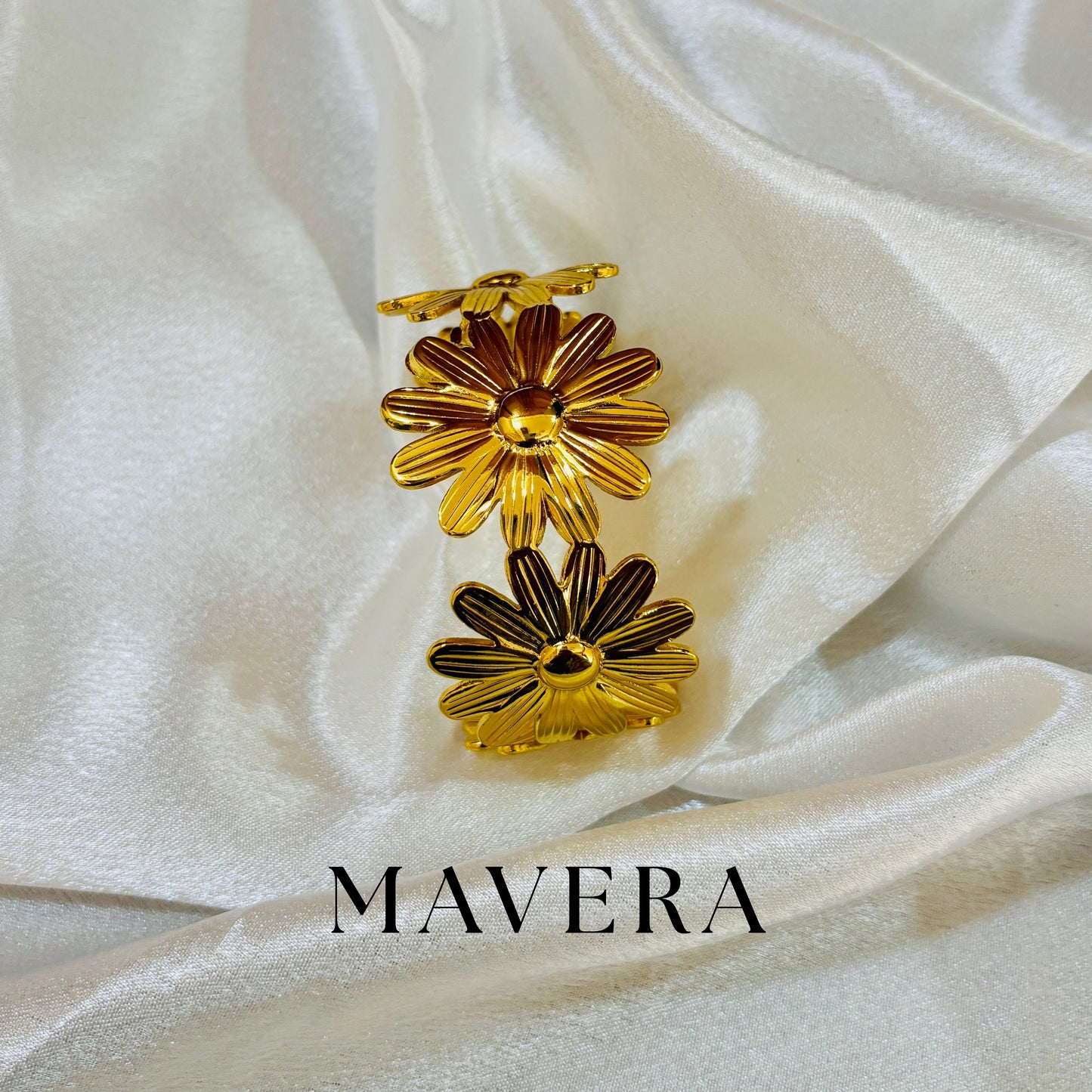 SUNFLOWER LUXE CUFF BRACELET
