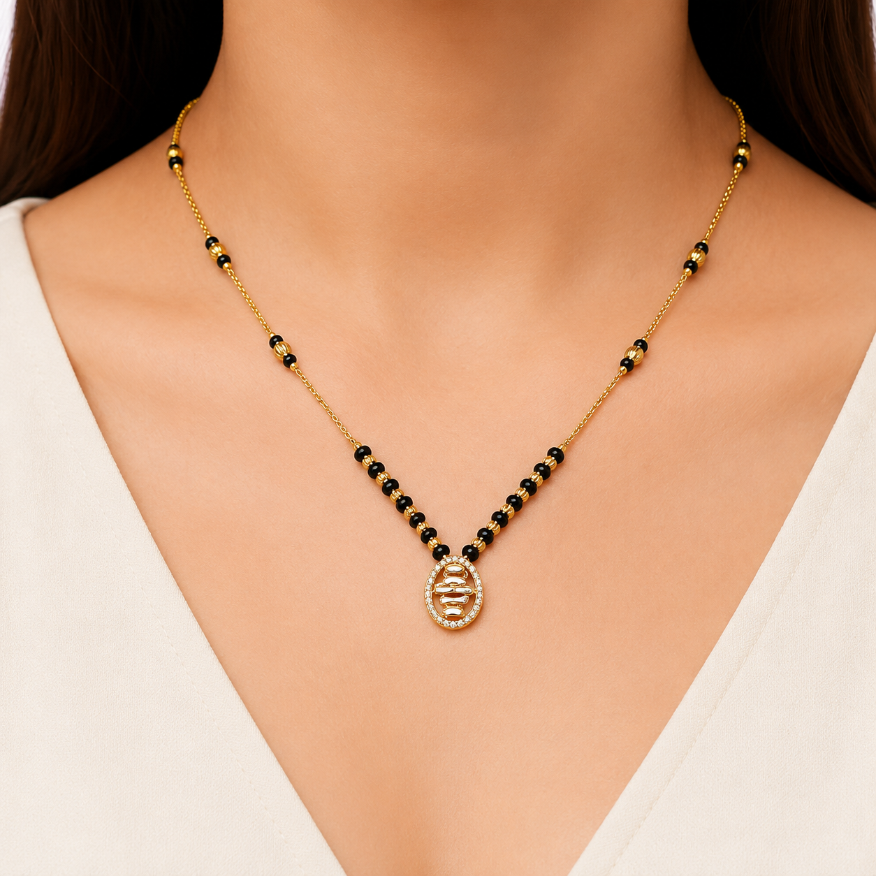CRYSTAL BLOOM MANGALSUTRA