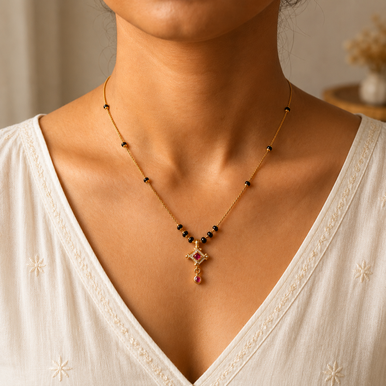 FLORAL SPARK MANGALSUTRA