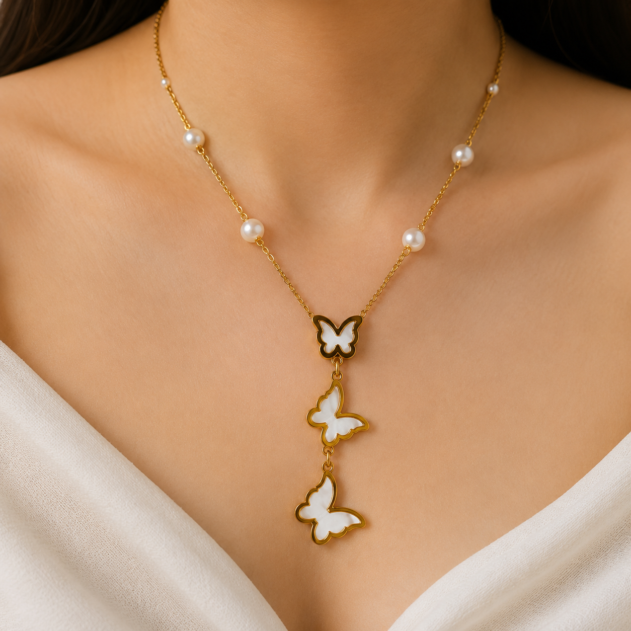 TRIPLE WING NECKLACE