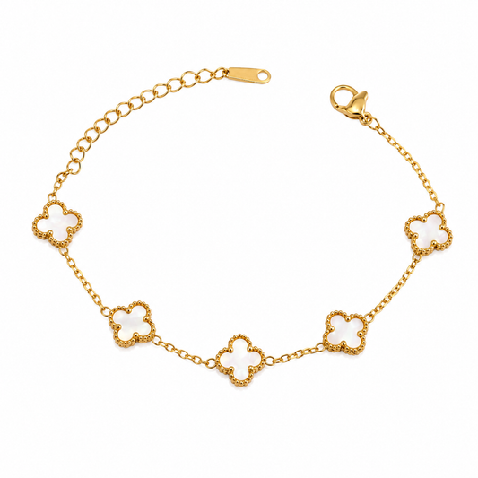 WHITE CLOVER BRACELET