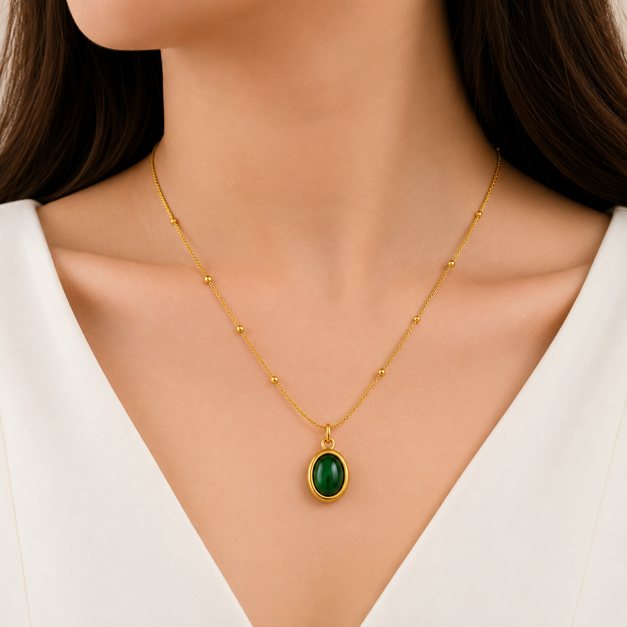 GREEN MUSE NECKLACE