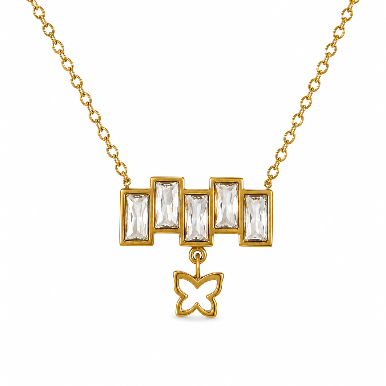 CRYSTAL COIL NECKLACE