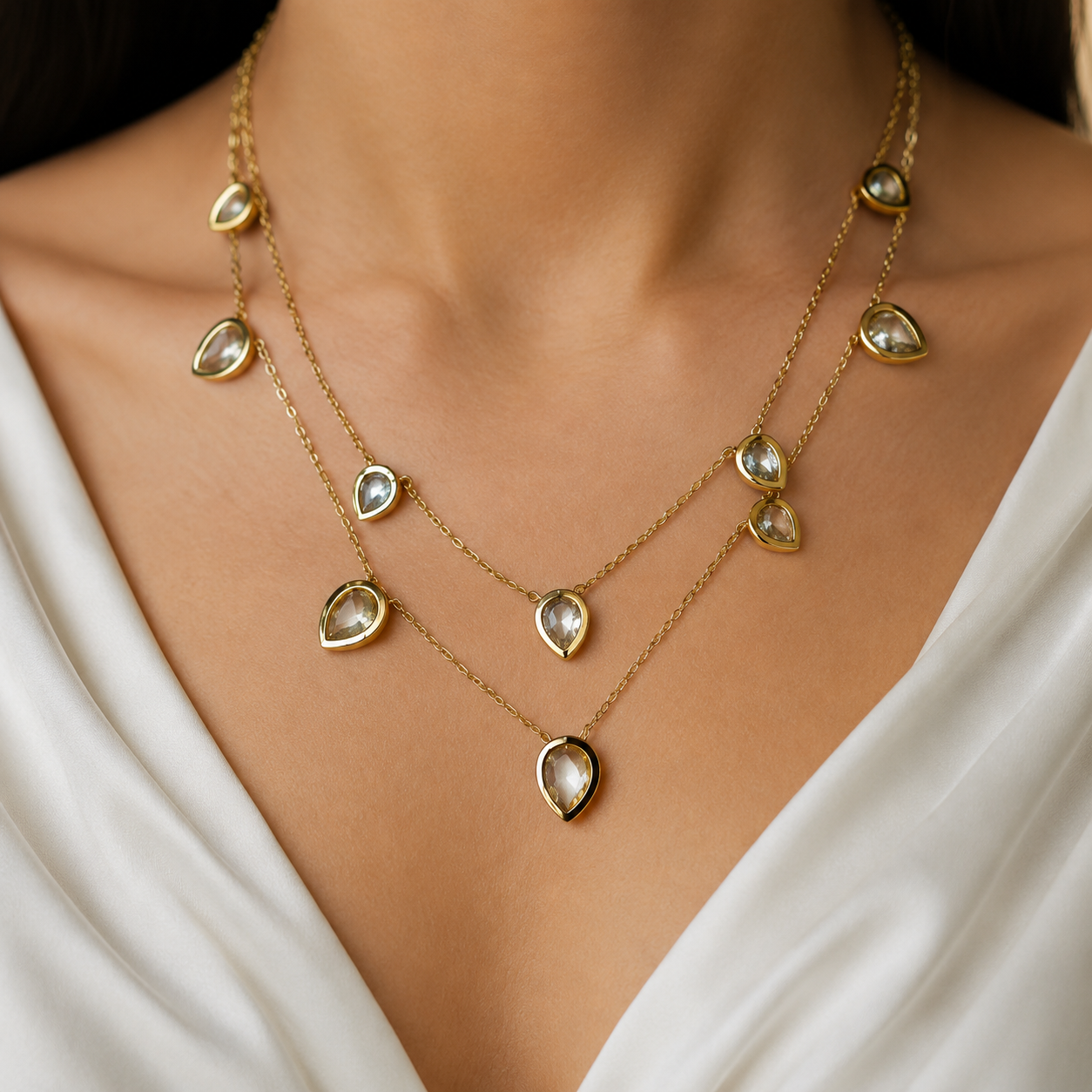DROP SHAPE NECKLACE