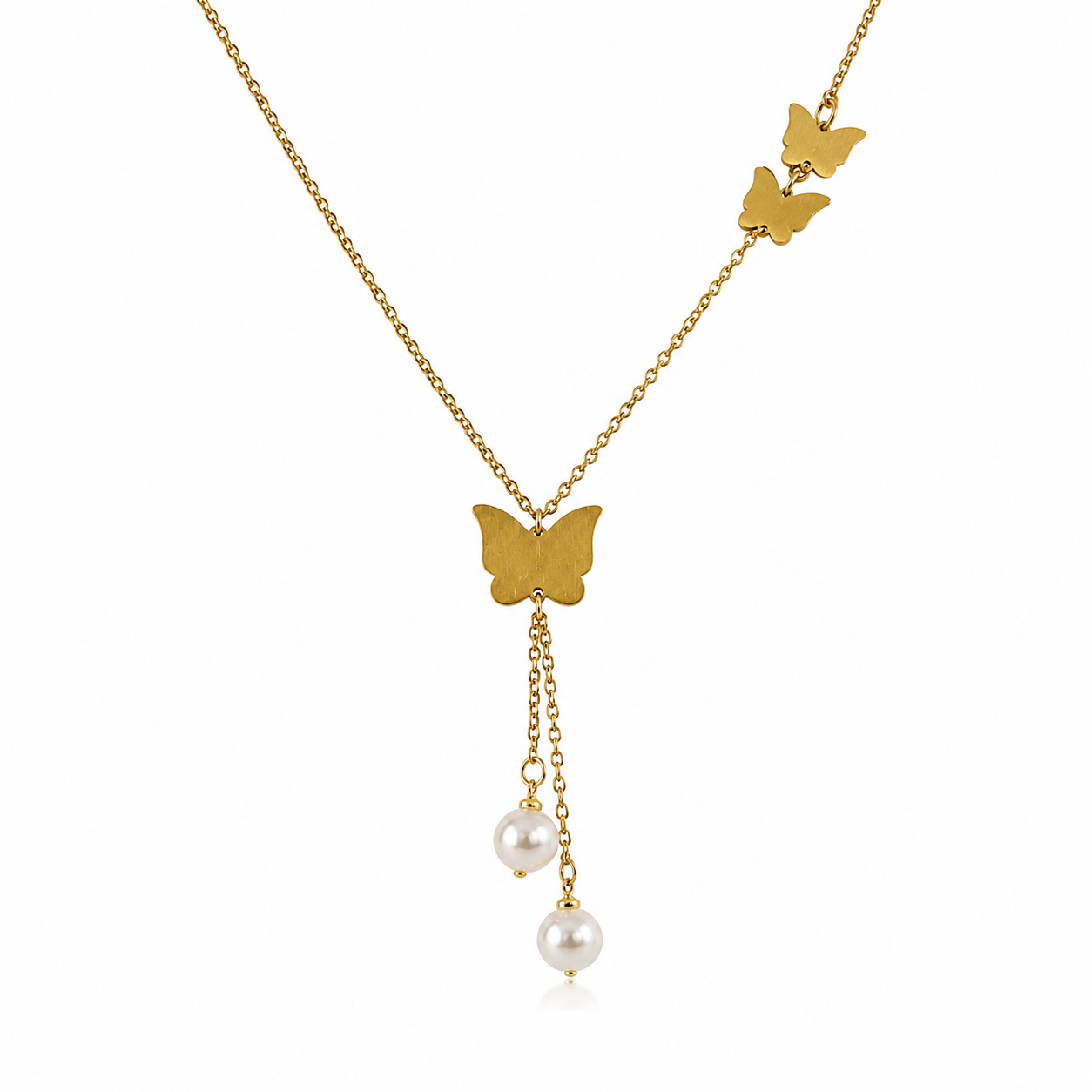 TRIO BUTTERFLY NECKLACE