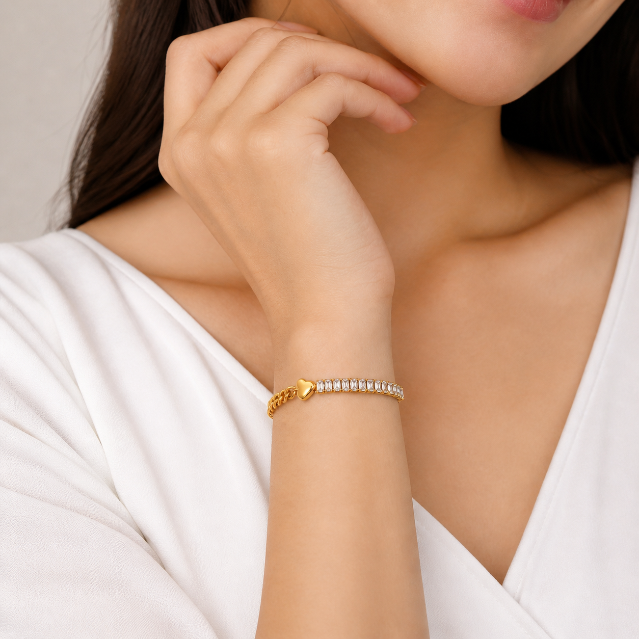 HEART CHAIN BRACELET