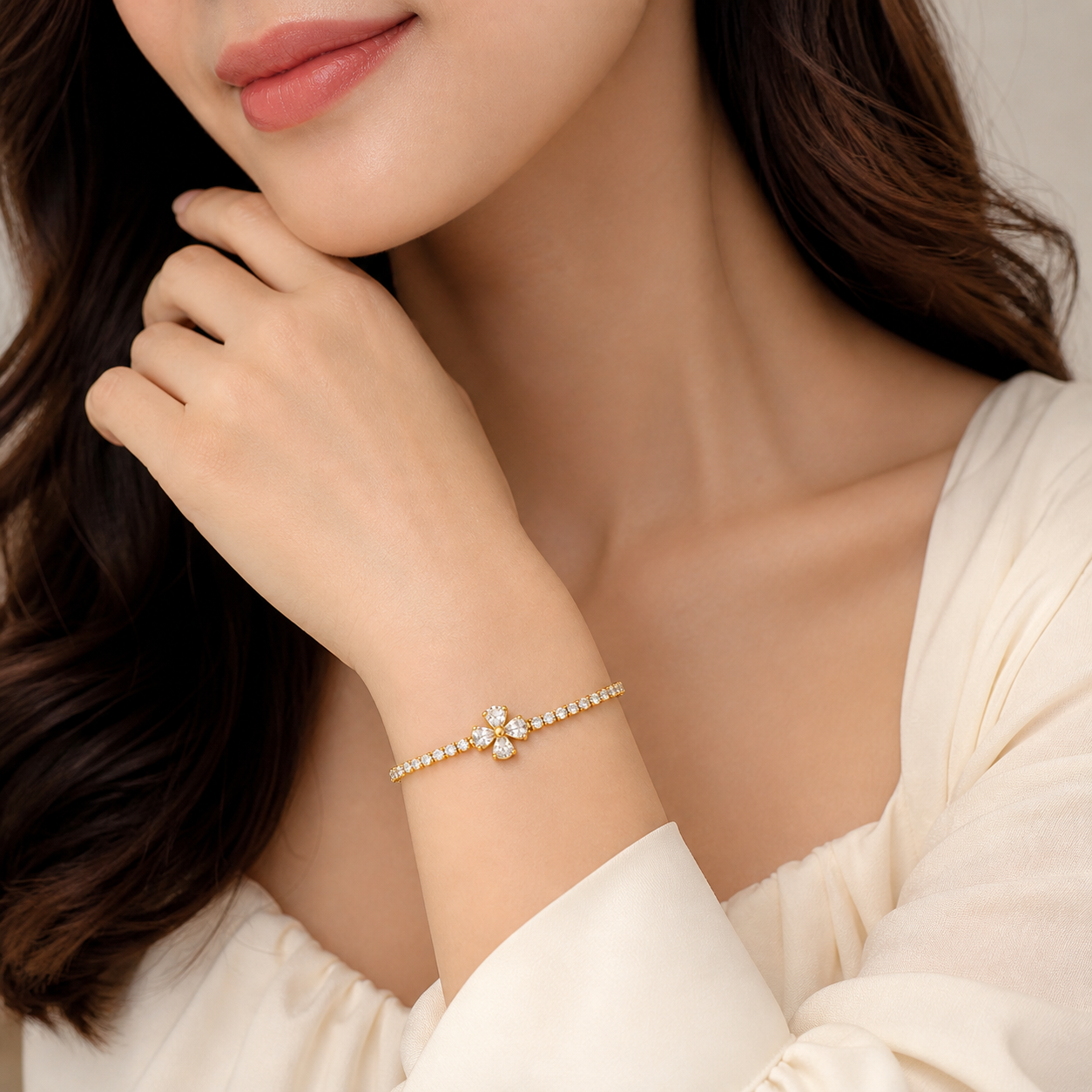 Sparkle Flower Bracelet