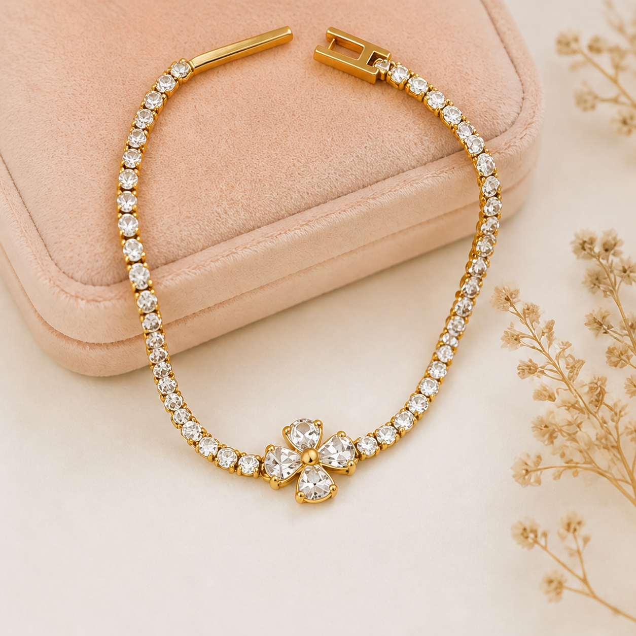 Sparkle Flower Bracelet