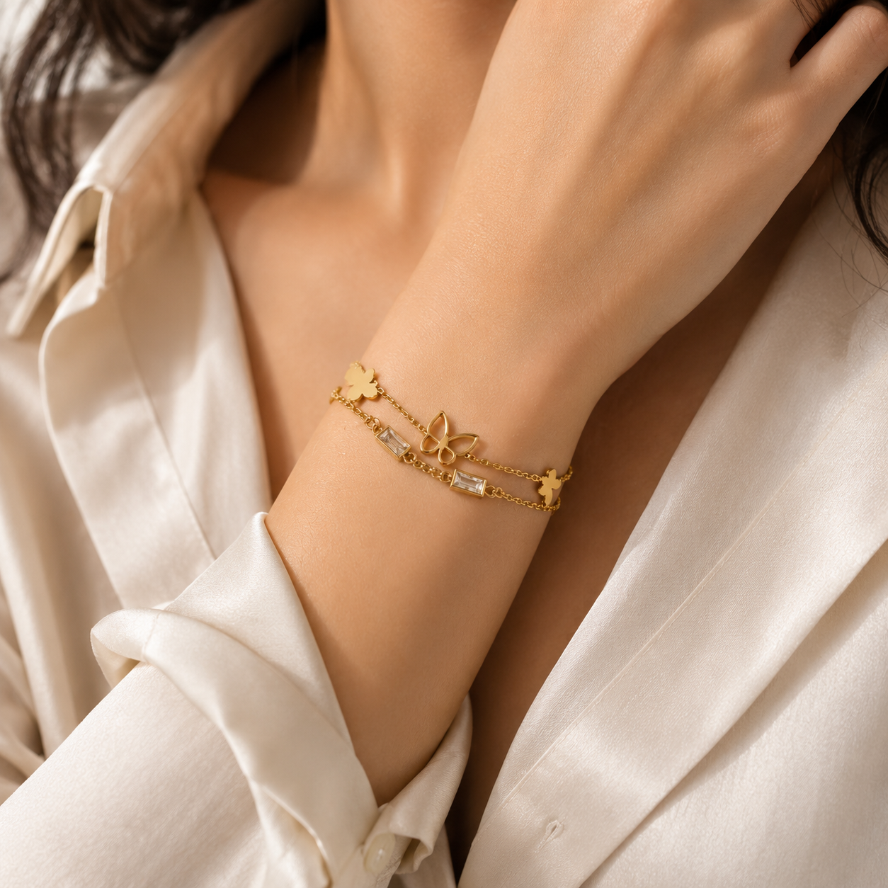 BUTTERFLY GRACE CHAIN BRACELETS