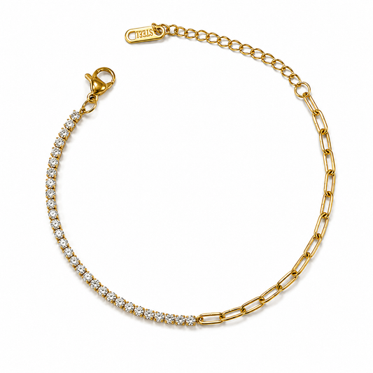 DIAMOND LINE CHAIN BRACELET