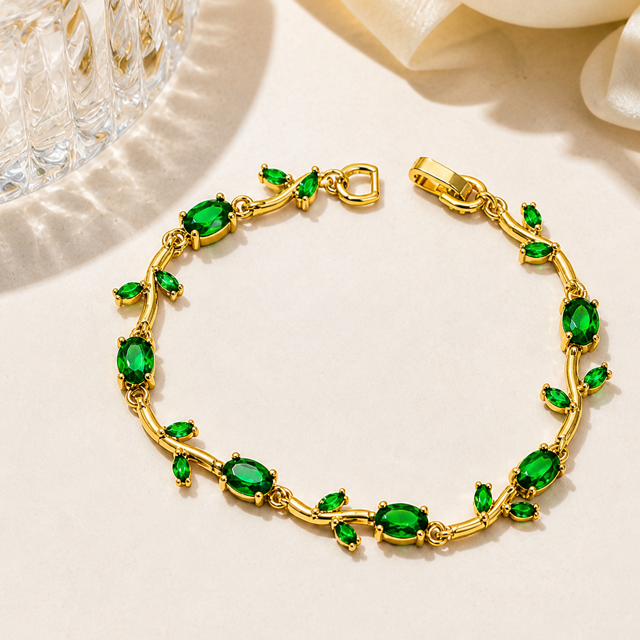 Green Tulip Bracelet