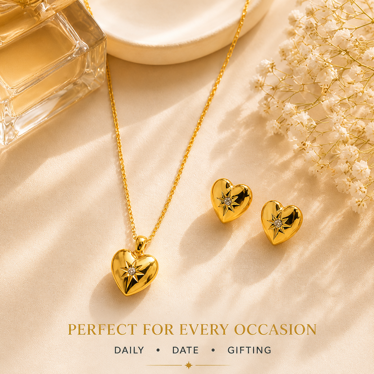 HEART SET NECKLACE
