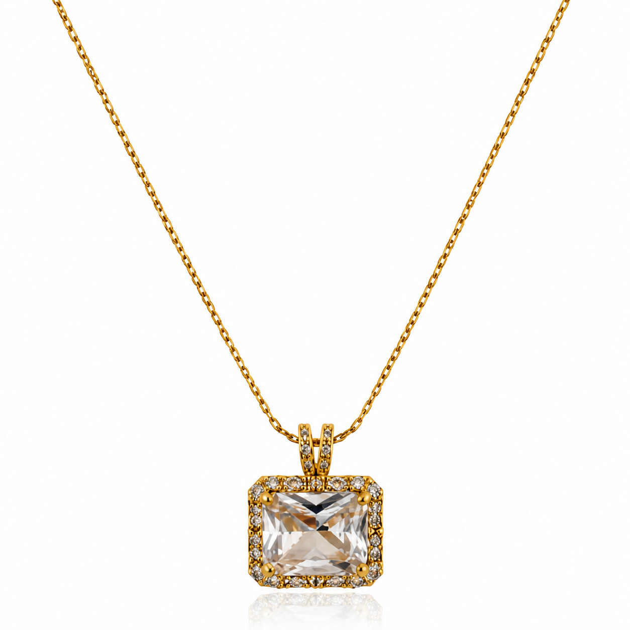 Royal Radiance Square Necklace