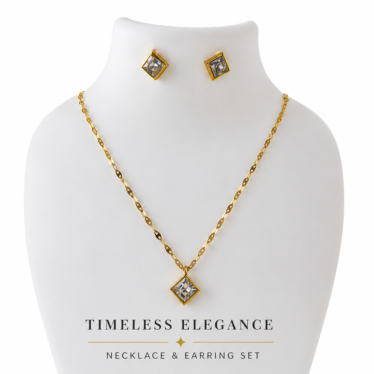 WHITE STONE NECKLACE