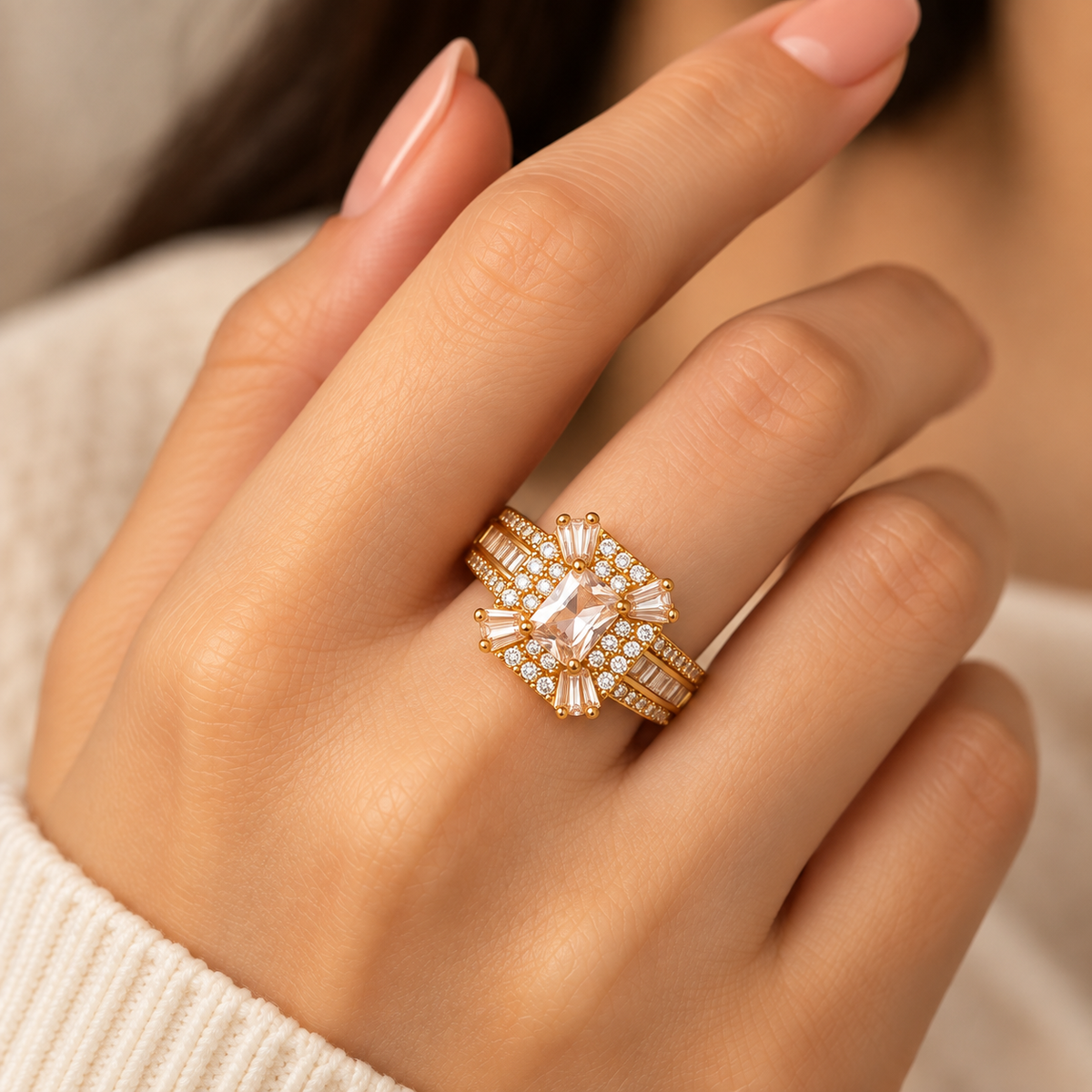AURA DAIMOND ADJUSTABLE RING