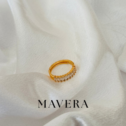 AMERICAN DIAMOND ROSE GOLD RING