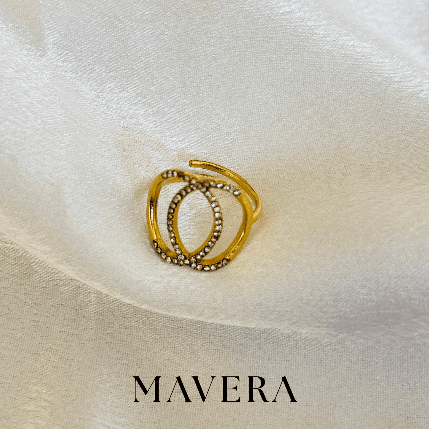 OVAL SHAPE ADJUSTABLE RING