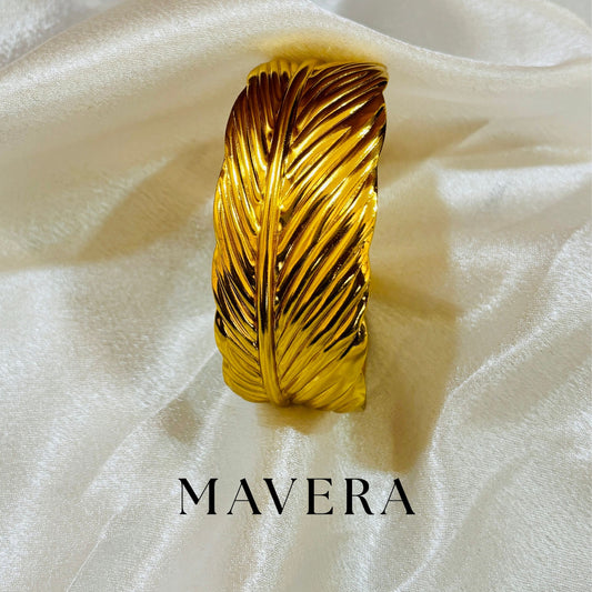 Golden Feather Cuff