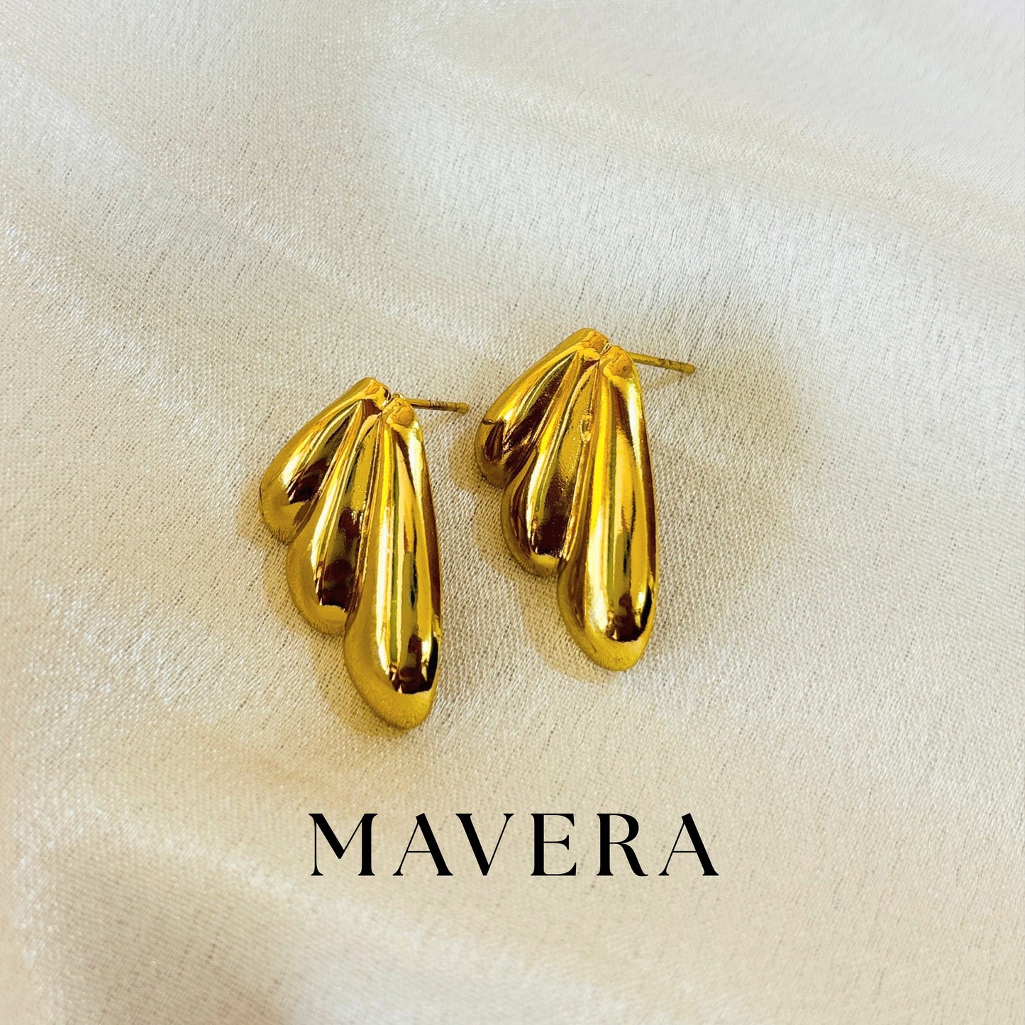 GILDED WEAVE EARRINGS