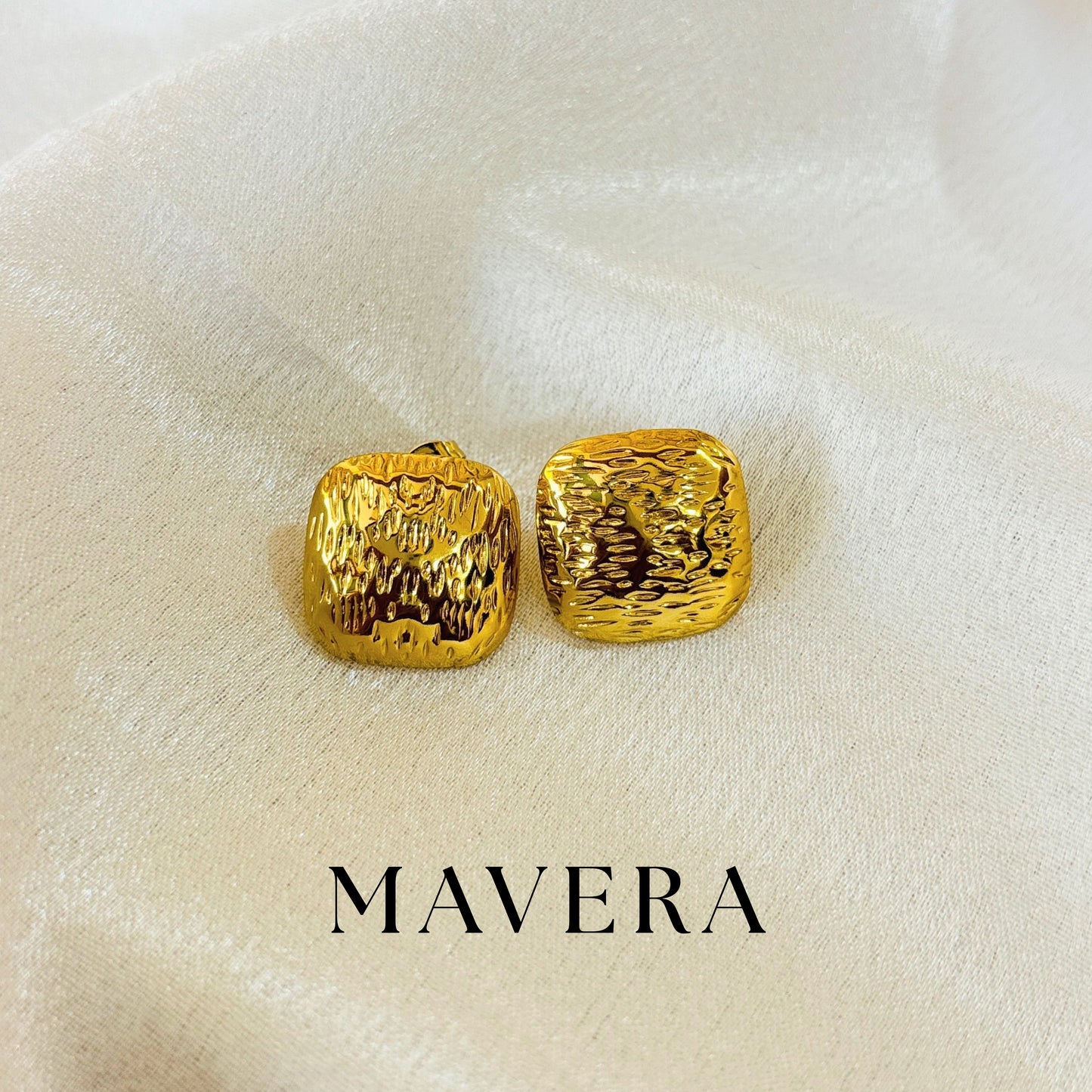 MOLTEN  GRID EARRINGS