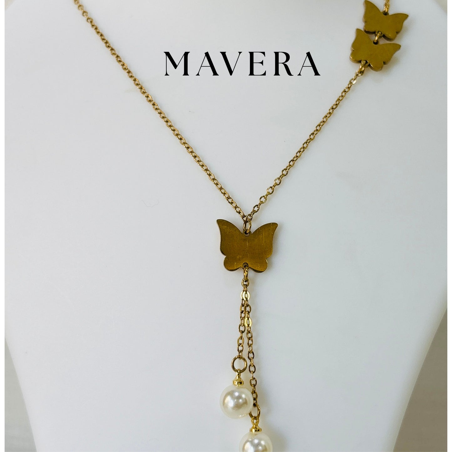 TRIO BUTTERFLY NECKLACE