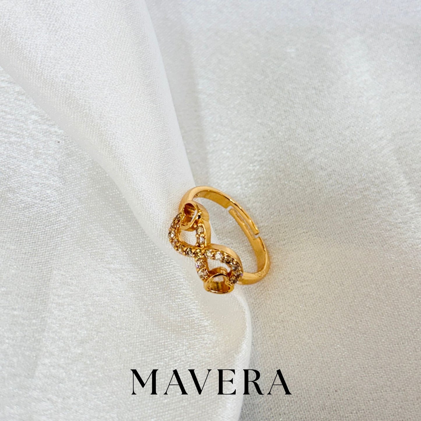 INFINITY ROSE GOLD ADJUSTABLE RING