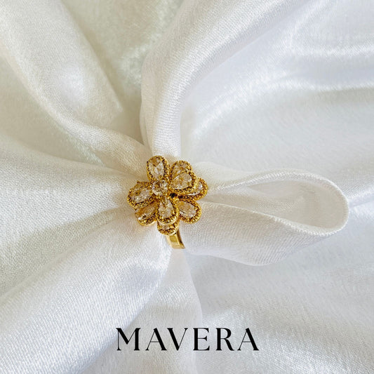 FLOWER ADJUSTABLE RING