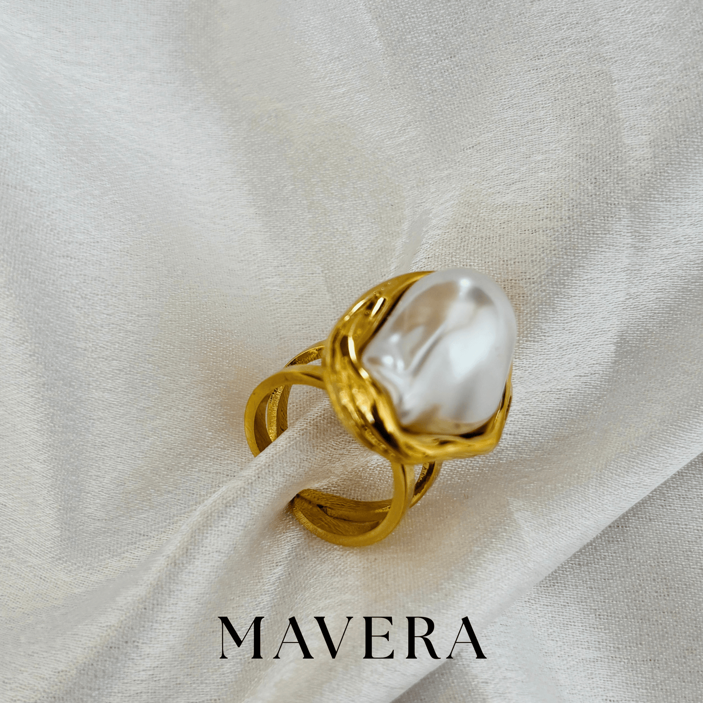 OPAL PEARL ADJUSTABLE RING