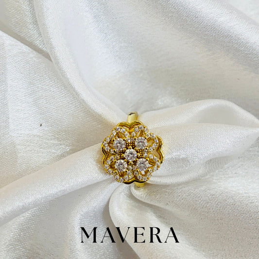 LUNA PETAL ADJUSTABLE RING