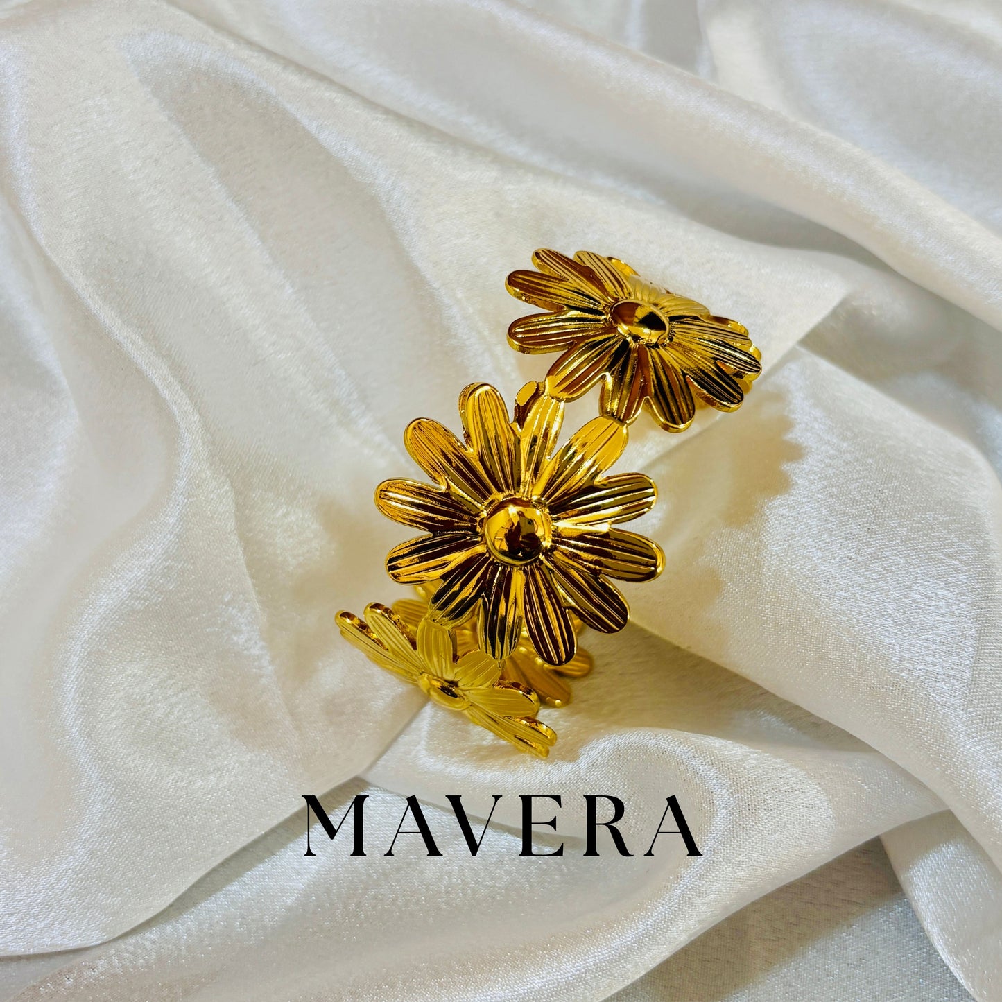 SUNFLOWER LUXE CUFF BRACELET