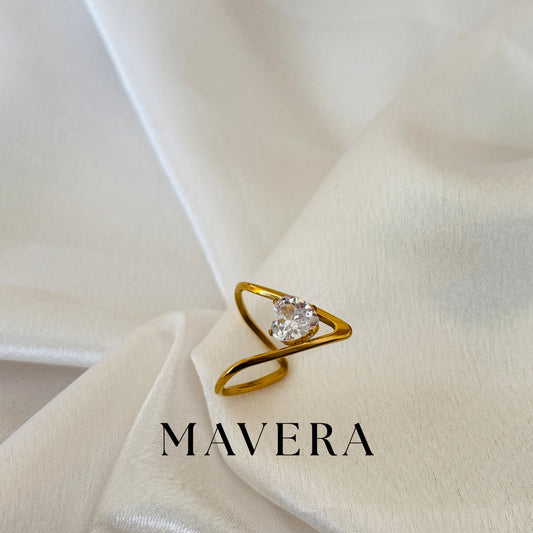 TRENDY VEE DIAMOND RING