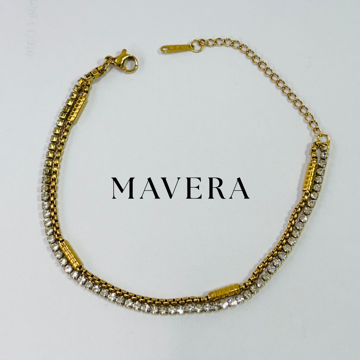 CRYSTAL LINK CHAIN BRACELET